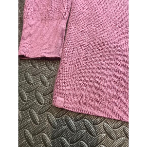 Lululemon Sweater Merino Wool Blend Ribbed Crewneck Pink LW3GKAS Size 12 - Picture 7 of 12